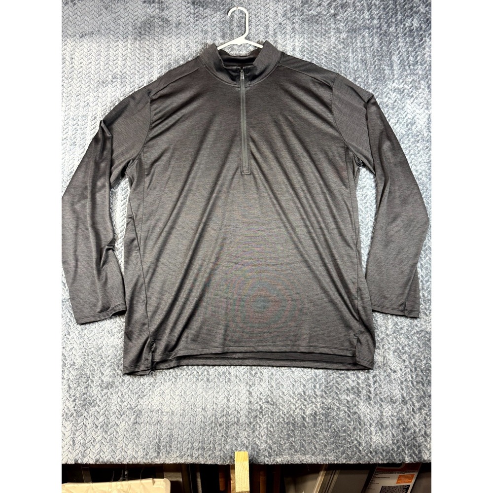 Under Armour Tech Vent Top Mens‎ 2XL Black Knit Stretch Loose Fit Quarter Zip